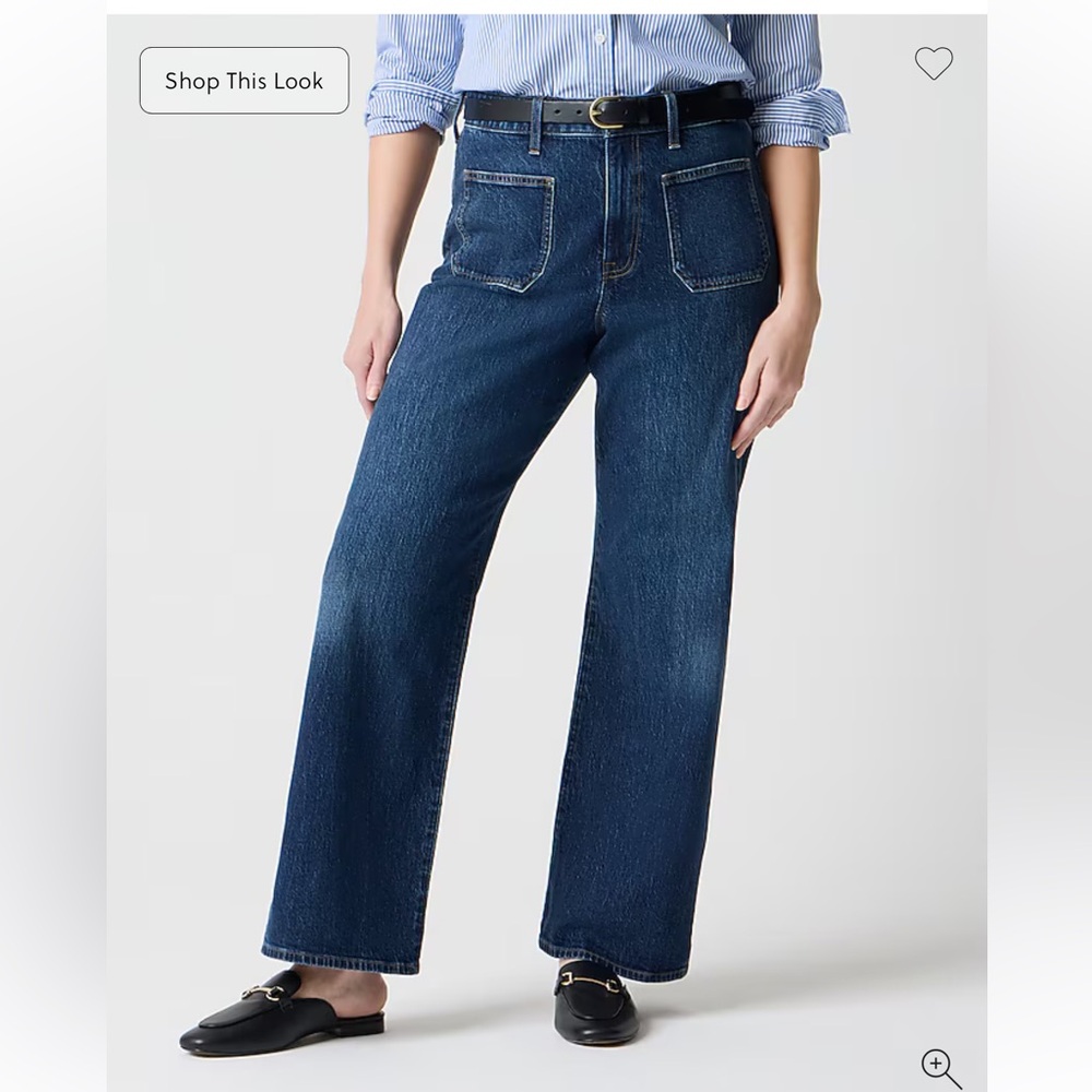 Curvy slim wide-leg jean in all-day stretch (34T)
